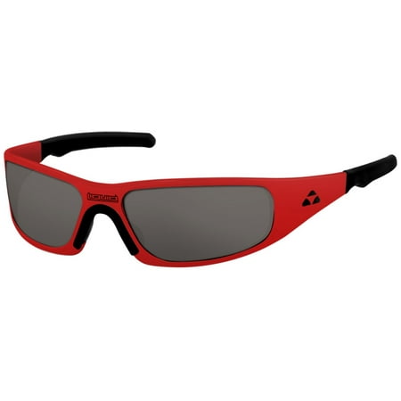 Liquid Eyewear Gasket RED / SMOKE POLARIZED Lens Hingeless Aluminum Sunglasses