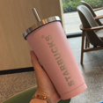 thumbnail image 1 of Starbucks Bouteille Isotherme en Acier Inoxydable à Double Paroi 473ml avec Paille, 1 of 2