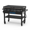 thumbnail image 2 of Pit Boss Deluxe 5-Burner Propane Griddle with Folding Side Shelves, 2 of 9