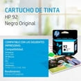 thumbnail image 2 of Cartucho de tinta HP 92 negra Original C9362WL Para HP Deskjet 6540 5440 Officejet 6310 PSC 1507 1510 Photosmart C3140 C3150 C3180 7850, 2 of 2