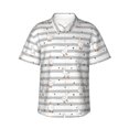 thumbnail image 1 of Fotbe Cute Goose Camisa Hawaiana para Hombre Unisex – Camisa Casual de Verano con Botones de Manga Corta de Algodón y Lino,Small, 1 of 7