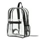 thumbnail image 1 of Clear Backpack, PVC Transparent Backpack Stadium Approved With Reinforced Strap School Bookbag For School, Workplace, Stadium, Travel, Security, Festival, 1 of 4