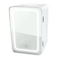 thumbnail image 5 of Personal Chiller LED Lighted Mini Fridge with Mirror Door Refrigerator, White, New, 5 of 13