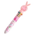 thumbnail image 1 of Bolígrafos VALSEEL, bolígrafo de gel de 10 colores con lentejuelas y conejo, ideal para estudiantes, papelería de oficina de 10 colores en uno, bolígrafo multicolor de 5 ml, útiles escolares., 1 of 2