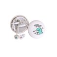 thumbnail image 1 of Universal Cute Cartoon Earbuds Bass In-Ear Wired Mic Earphone with Storage Box-White, 1 of 5