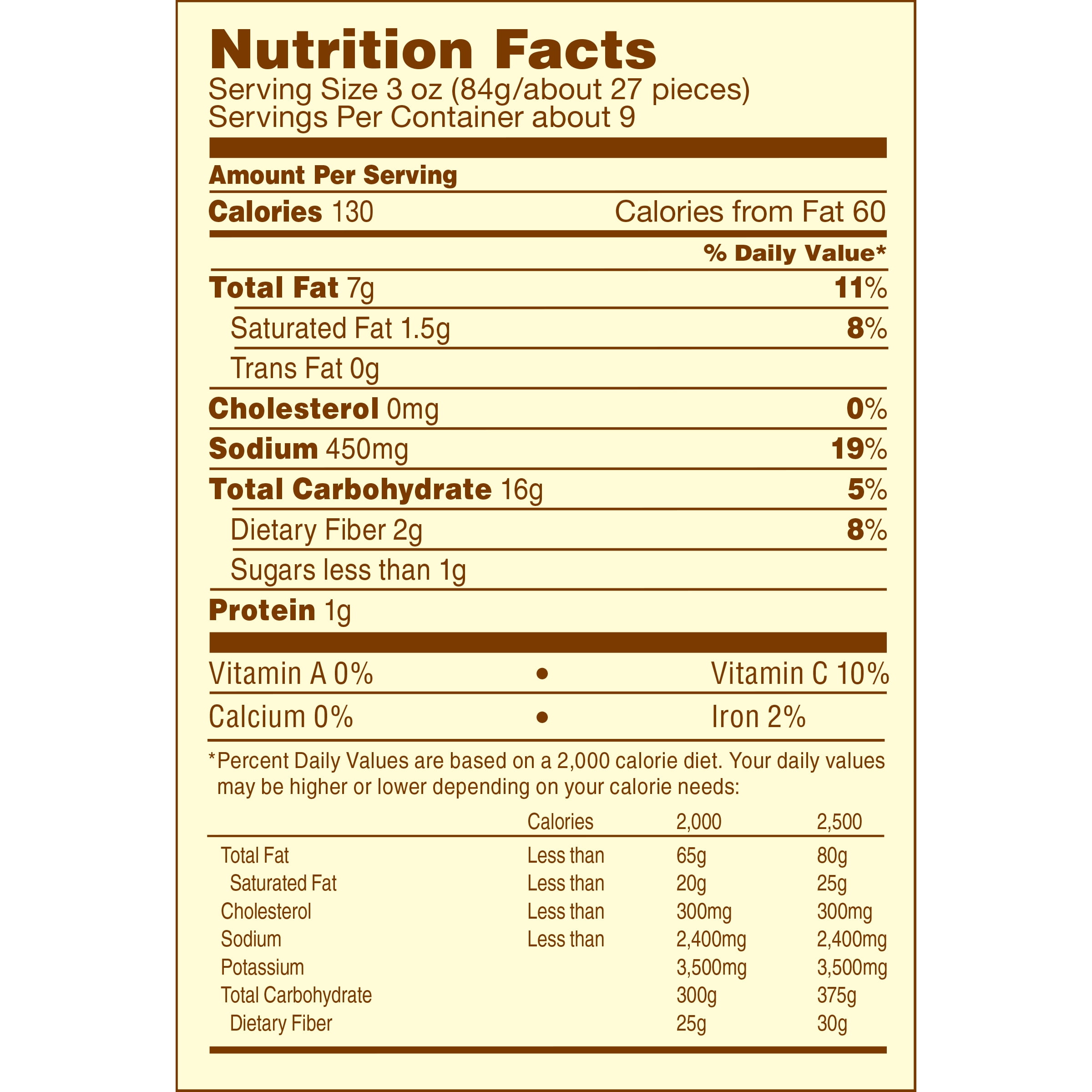 Mcdonald S French Fries Nutrition Facts Blog Dandk