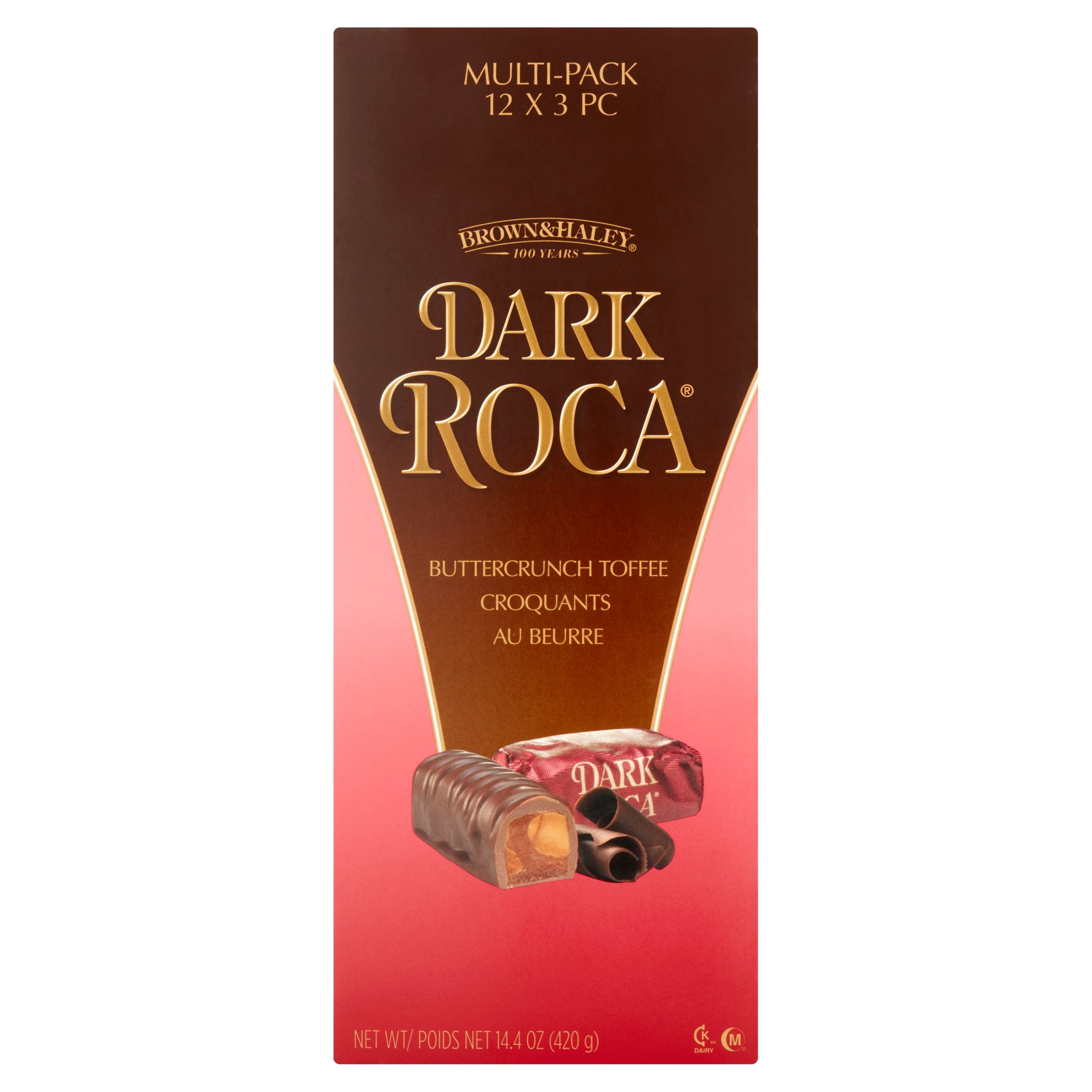 Brown & Haley Dark Roca ButterCrunch Toffee Multi-Pack, 12 count, 14.4 oz by Brown & Haley
