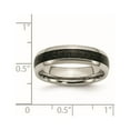 thumbnail image 6 of Chisel Titanium Polished with Black Carbon Fiber Inlay 6mm Band, 6 of 7