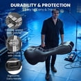 thumbnail image 4 of Yescom ABS Acoustic Guitar Case with Backpack Straps & Stand Kit Fits for 41" Lockable Hardshell Carrying Case for Travel Music Recording Studio, 4 of 9