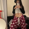 thumbnail image 3 of Sanrio-pantalones de pijama de Hello Kitty para mujer, ropa de franela Kawaii para el hogar, pantalones de pijama de felpa de Anime, pantalones salientes informales, regalo para niña, 3 of 4
