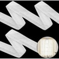 thumbnail image 1 of Cinta plisada para cortinas, cinta para cortinas extraíble (blanca), 1 of 1