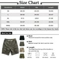 thumbnail image 3 of WTOBBY Men's Quick-Dry Work Cargo Shorts for Outdoor Sports, Multi-Pocket Casual Jogging Shorts with Elastic Waistband Lightweight Loose Fit Summer Utility Beach Shorts,Army Green L, 3 of 3