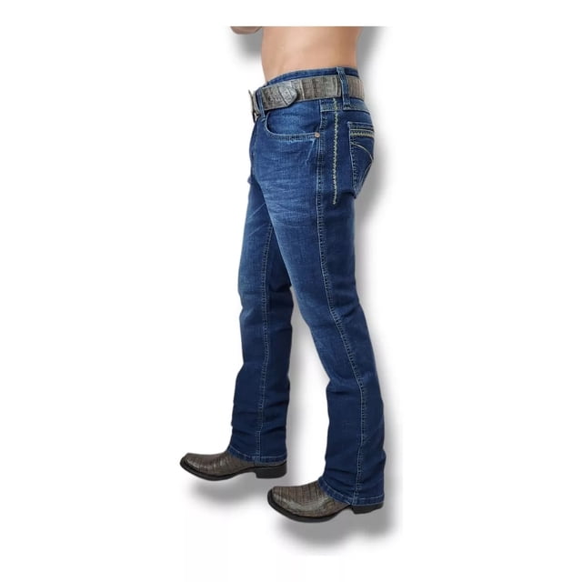 Pantalon De Mezclilla Vaquero Para Bota Bad Bull Hombre.