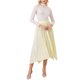 thumbnail image 2 of Falda plisada de mujer INSPIRE CHIC con cintura elástica, dobladillo asimétrico, falda midi acampanada XL color beige claro, 2 of 5