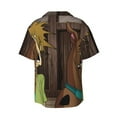 thumbnail image 6 of Lsque Scooby-Doo print Men's Cuban Collar Short Sleeve Shirt Summer Beachwear Casual Button Down Fashionable Vacation Leisure Shirt-Large, 6 of 7