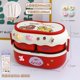 thumbnail image 1 of Fiambrera Kawaii de 1350ML para niñas, contenedor de almacenamiento de alimentos portátil para microondas, a prueba de fugas, caja Bento dividida de 2 capas, cuchara y tenedor xuanjing  unisex, 1 of 2