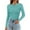 Blue, variant on Fiaer Womens Long Sleeve T Shirts Ribbed Slim Fit Crew Neck Long Tshirts Fall Winter Fashion Solid Color Tops Khaki S