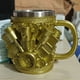 thumbnail image 4 of Decoración del hogar, decoración de habitaciones, decoración de paredes Taza de acero inoxidable con diseño de motor V8V6 de 12 onzas, adorno para taza de vino, taza de café, adorno de regalo para ent, 4 of 8