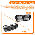 thumbnail image 5 of For 2019-2022 Subaru Ascent Chrome Black Front Bumper Upper Grille 91121XC01A, 5 of 23