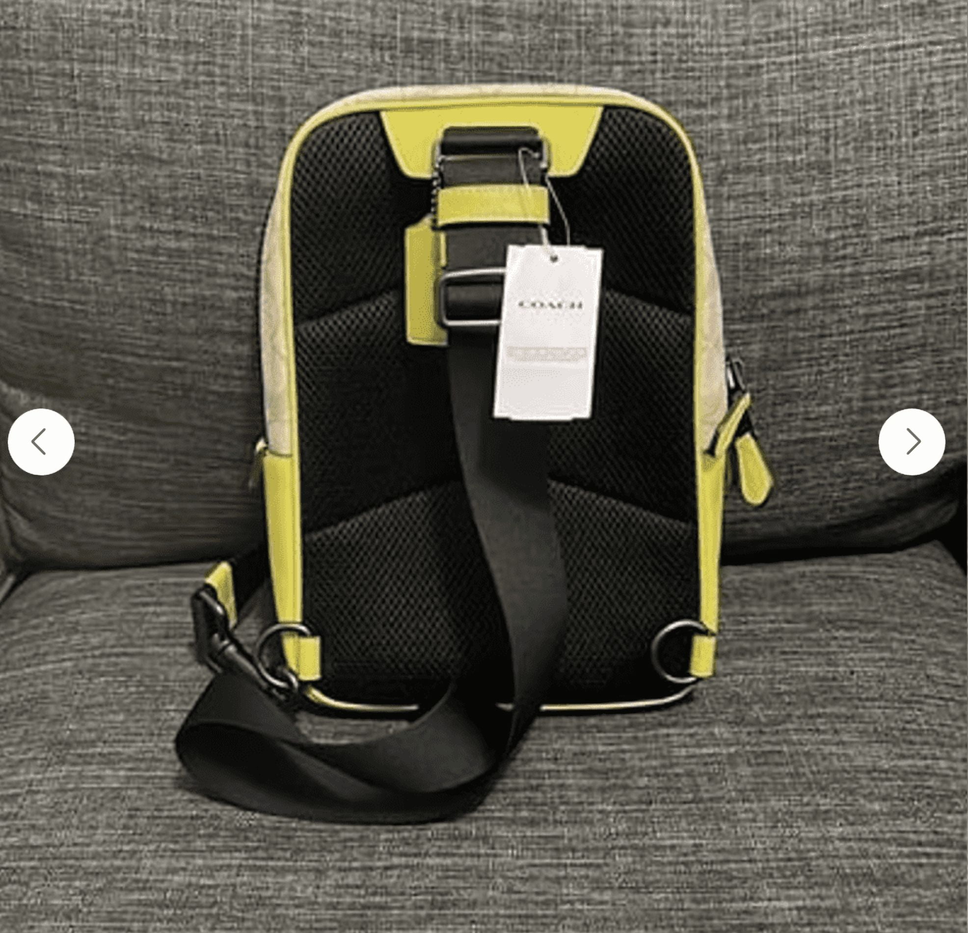 Coach Men's Track Pack, Fashion Daypack, Shoulder Bag, Backpack
