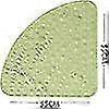 thumbnail image 2 of Er Mat Non-slip Bath Mat With Suct - 54 Cm Fan Sd Pvc Non-slip Mat, Anti-mould Er Mat Bath Mat With Draina Hole For Er Or Bat, 2 of 5