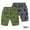 Green 2+gray 2, variant on WOLLED Kids Boys Casual Shorts 2 Pack Toddler Cartoon Print Five Points Shorts for 1-9 Years