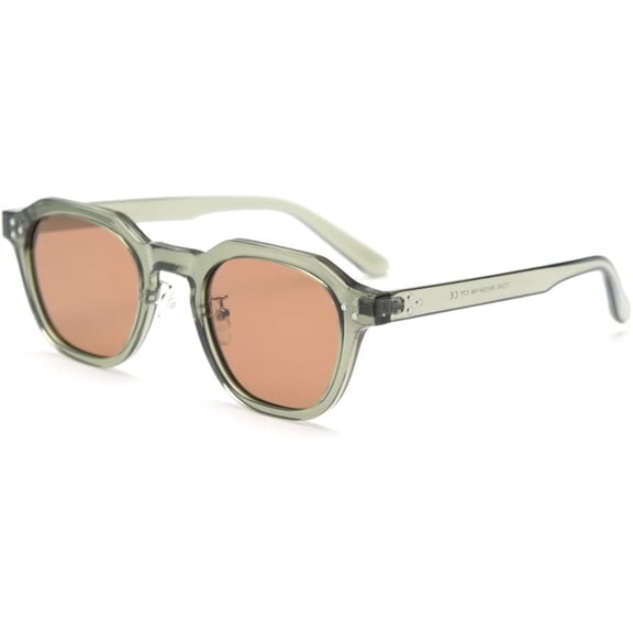 TR90 Polarized Sun Glasses for Women Mens Square Polygon Retro Sunglasses Thick Frame Luxury Eyewear