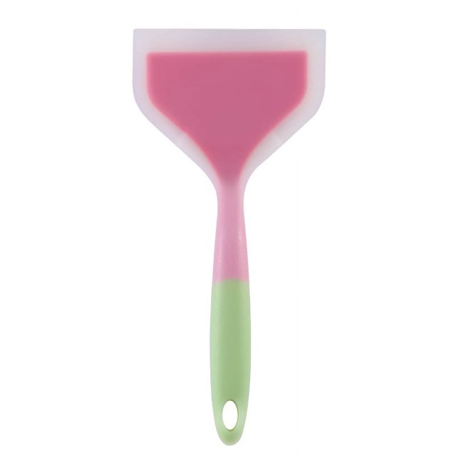 Pala de silicona para panqueques, espátula ancha, volteador, pala para fritos antiadherente, espátula para pescado, volteador ancho y flexible de silicona para utensilios de cocina antiadherentes,
