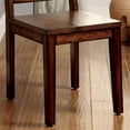 thumbnail image 6 of Furniture of America Hagrid Wood Dining Chair in Tobacco Oak (Set of 2), 6 of 6