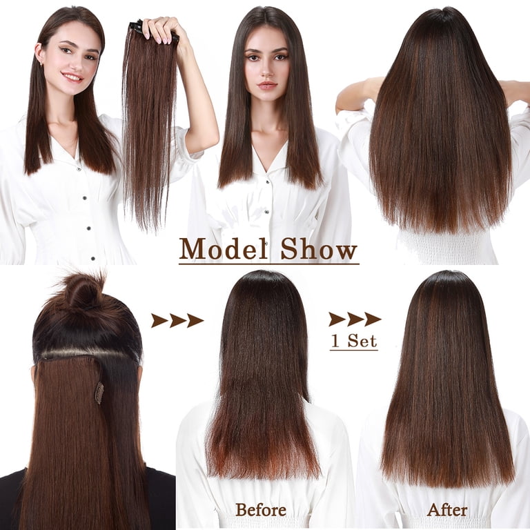 SEGO Clip in Hair Extensions 100% Real Remy Human Hair Full  display picture 2
