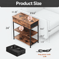 thumbnail image 4 of StarZe Multi-Functional Side Table,Flip Top End Table with Charging Station & USB Ports, for Living Room, Bedroom., 4 of 7