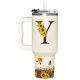 thumbnail image 1 of Vaso SUFAVN con diseño de girasoles con monograma, 1,2 L, para mujer, 1 of 7