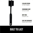thumbnail image 3 of GORILLA GRIP Food Chopper, Ground Meat Smasher, Patented, Heat Resistant, Soft Silicone Handle Black, 3 of 10
