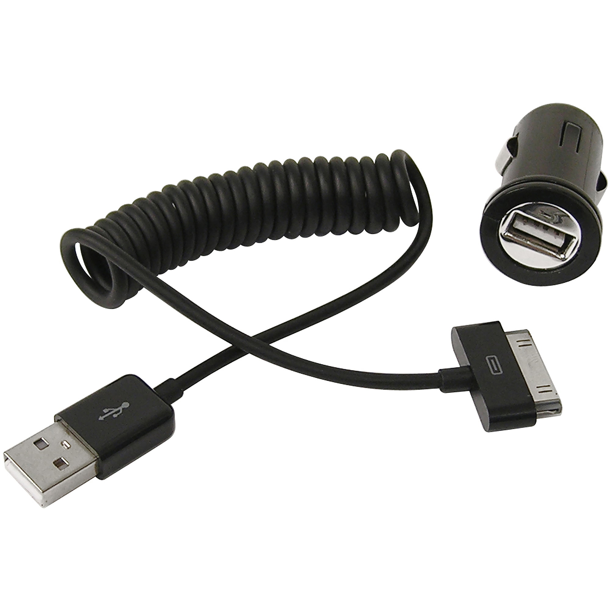 Mini USB Charger with iPhone Cord