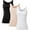 Wide Strap-Black/Nude/White, variant on ANLIQI Womens Summer Bamboo Rayon Tank Tops Adjustable Spaghetti Strap Camisoles Breathable Undershirts 3 Pack(3B, L)