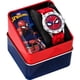 thumbnail image 2 of Accutime Spiderman Time Teacher Reloj para niños - Correa de silicona roja, esfera fácil de leer, resistente al agua, con lata especial, 2 of 5