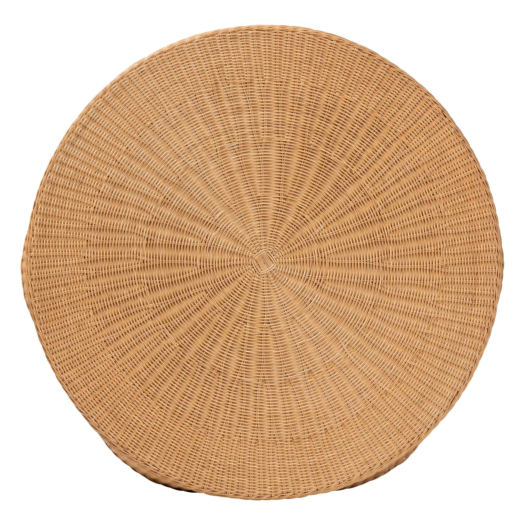 bali & pari Palm Boho Coffee Table, Natural Rattan, Honey