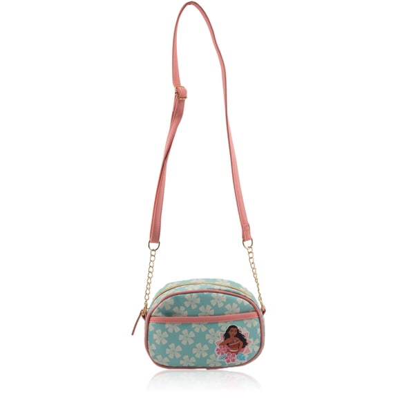Disney Moana Purse Crossbody Handbag for Women | Moana Metallic Vinyl Women's Shoulder Handbag | Moana Accessories for Girls