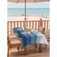 thumbnail image 3 of Rectangle Outdoor Tablecloth With Umbrella Hole And Zipper– Haze Blue White Waterproof Patio Table Cover for Party, Picnic, Backyard, 52"x70" , Abstract Modern Brush Stroke, 3 of 8