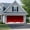 red, variant on Teal Ocean Garage Door Cover Banner 7 x 16 FT, Coastal Sea Moire Waves Abstract Ombre Art Garage Door Curtains Backdrop with Grommets for Indoor Outdoor Wall Party Porch Yard Decorations Background