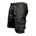 thumbnail image 2 of Nestiefly Camo Cargo Shorts for Men Twill Knee Length Elastic Waist Athletic Shorts with Pockets Summer Casual Outdoor Hiking Short Dark Green L, 2 of 4