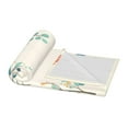 thumbnail image 3 of Colorful Leafs Vibrant Illustration Lightweight Plush Fuzzy Cozy Soft Blankets 80"X60", 3 of 5