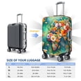 thumbnail image 6 of Balery Luggage Cover Colorful World Map Print Suitcase Covers for Luggage Elastic Washable Suitcase Protector Fits 18-32 Inch Luggage-Large, 6 of 9