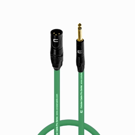 Coluber Cable - Unbalanced XLR Cable Male-1/4" TS Audio and Microphone Cable 1.5ft