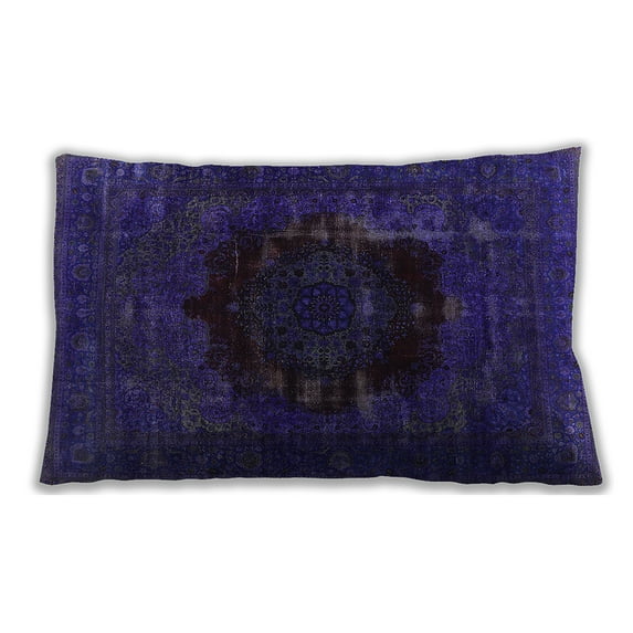 Ahgly Company Indoor Rectangular Mid-Century Modern Lumbar Throw Pillow, 13 inch by 19 inch