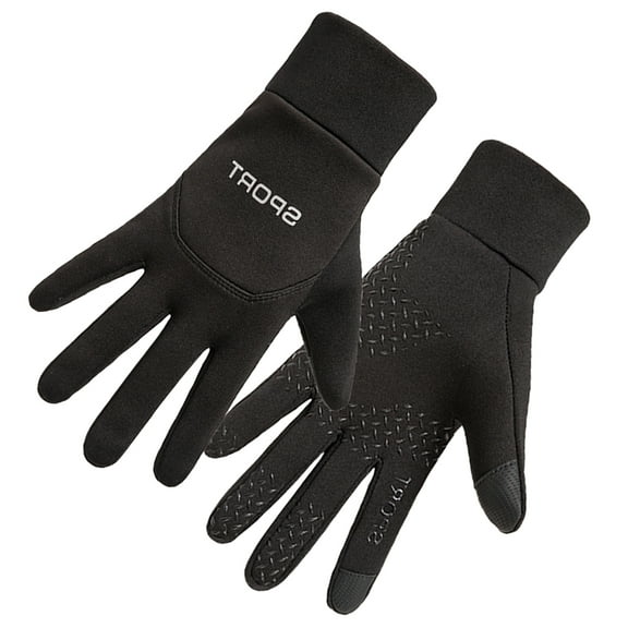 RENACLIPY Motorcycle Gloves Full Finger Warm Black Winter Gloves with Touchscreen for Sports