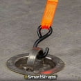 thumbnail image 2 of SmartStraps 1 in. x 10 ft. Orange RatchetX Heavy Duty Ratchet Tie Down Straps, Padded D-Handle, 1,000 lb. Safe Work Load - 2 pack, 2 of 8
