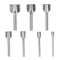 thumbnail image 2 of Half Round Cutter Punch, 7Pcs Comfortable To Hold Strong Bearing Capacity Strap End Punches Labor Saving Tool Steel Casting  for DIY Leathercrafts Punching, 2 of 8