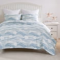 thumbnail image 3 of Greenland Home Coastal Paradise Matelassé Coverlet Set, Dover Tidal Blue, 3-Piece King/Cal King, 3 of 7