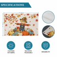 thumbnail image 6 of Fall Scarecrows Placemats Set of 4, Thanksgiving Autumn Pumpkins Leaves Beige Washable Wipeable Table Mats for Dining Tables, Indoor Outdoor Kitchen Place Mats for Holiday Party Table Decor, 6 of 9